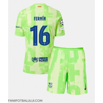 Barcelona Fermin Lopez #16 Echipament de Fotbal Replică 2024-25 Copii Treilea (+ Șorturi)